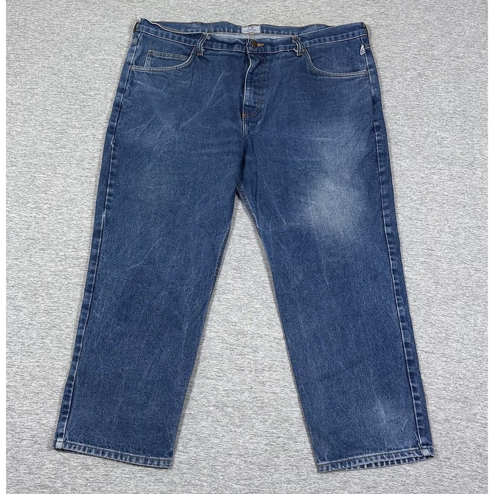 Tyndale FR Jeans Men 42x28 Blue Straight Flame Resistant CAT2 2112 Work Workwear